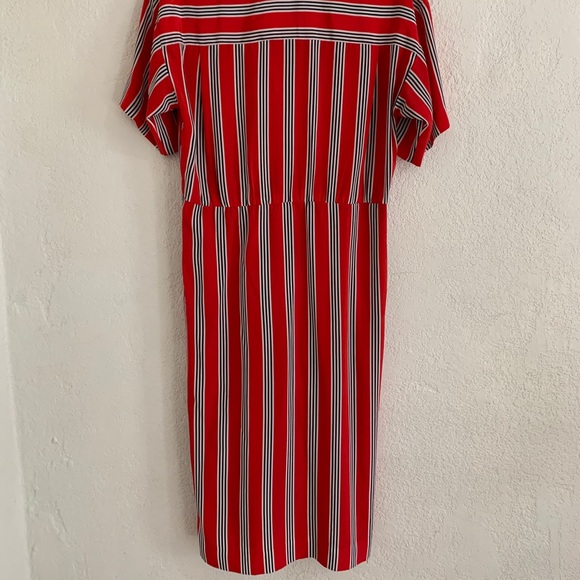 Red stripe Vintage Liz Claiborne Dress - Picture 4 of 6